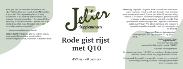 Rode gist rijst met Q10